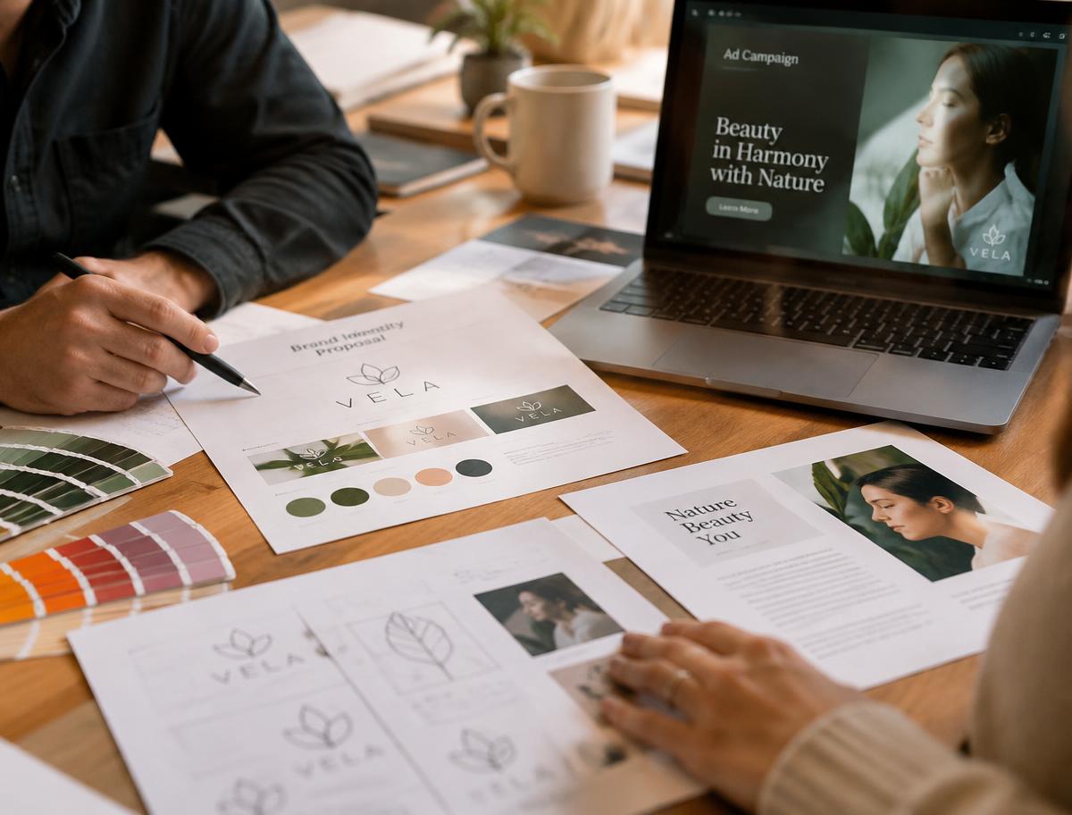Projeto de identidade visual em desenvolvimento